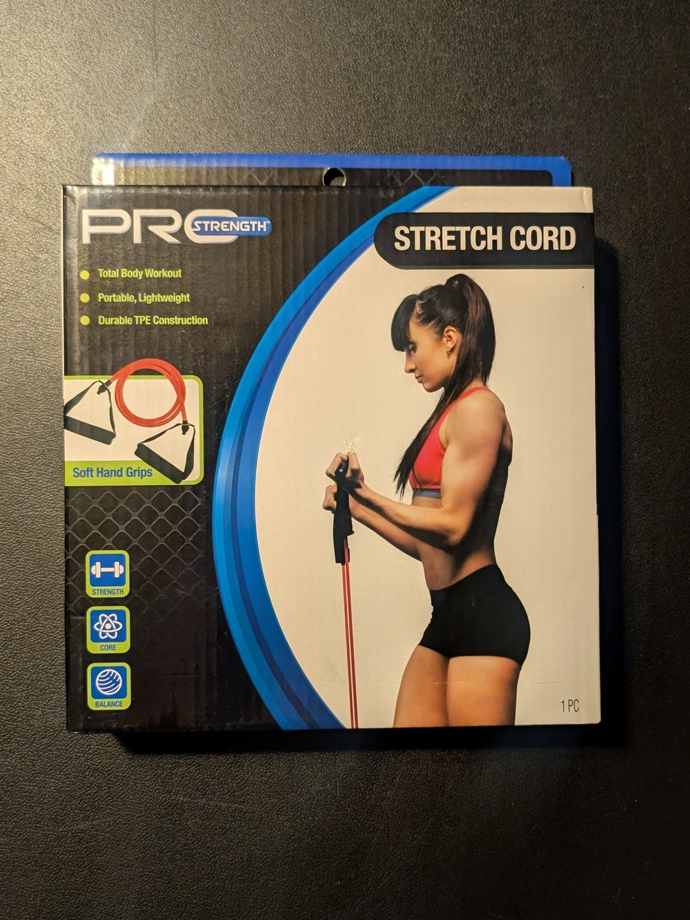 Red Stretch Cord Resistance Band -